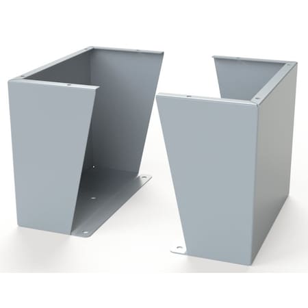 Saginaw Control & Engineering Floor Stand Kit, 15 in. H x 18 in. W x 9.12 in. L, Carbon Steel, 1 PR SCE-FK1518